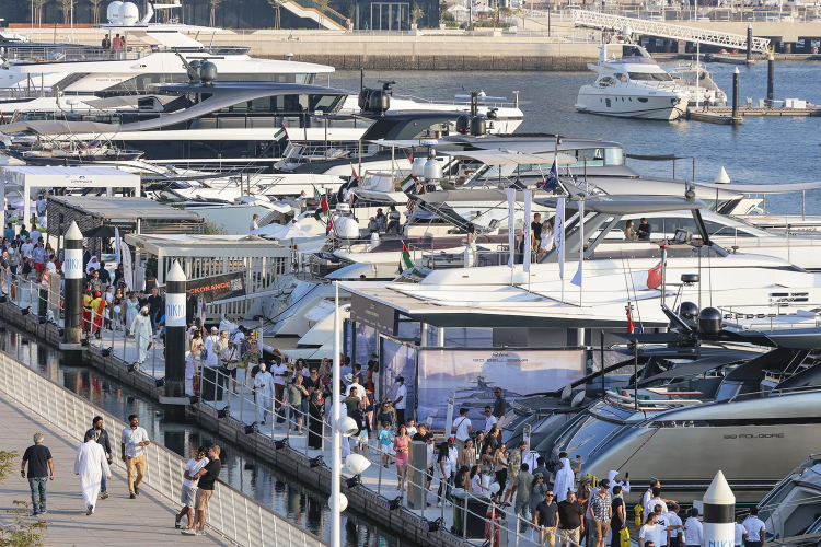 Dubai International Boat Show View from Event, Yachts, luxury yachts dubai, luxury yachts, luxury boats, luxury, yacht life, yacht life uae, yacht life dubai, luxe gulf magazine, supercars, cars, luxury cars