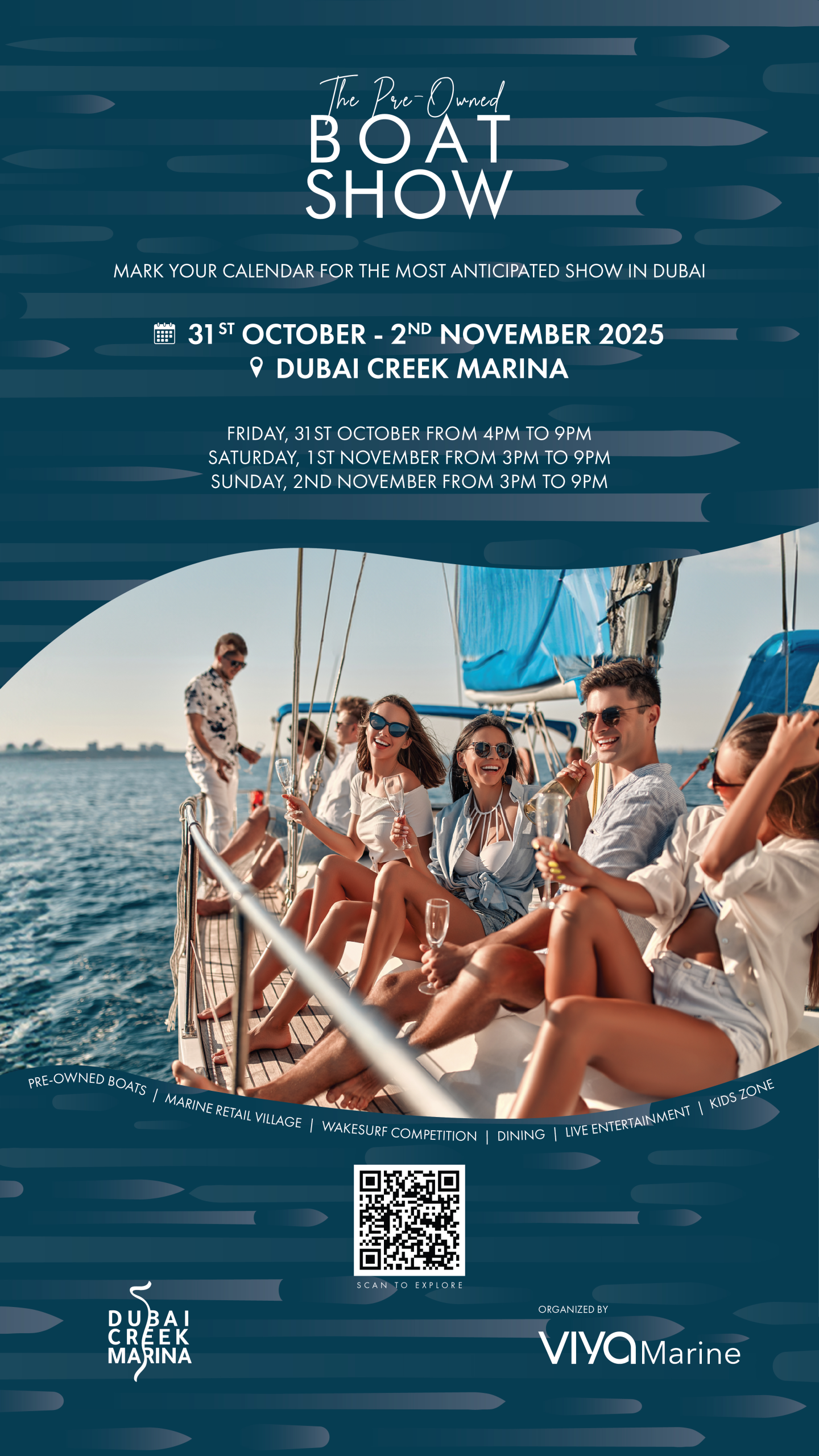 Dubai Creek Marina Pre-Owned Boat Show 2025 - Luxe Gulf Magazine - Vertical