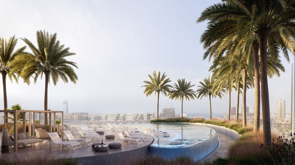 Ciel Marina Dubai Skyline Podium Pool - LuxeGulf Magazine