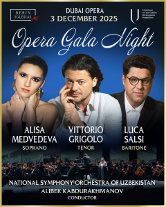 DUBAI OPERA DECEMBER 3 CHRISTMAS GALA