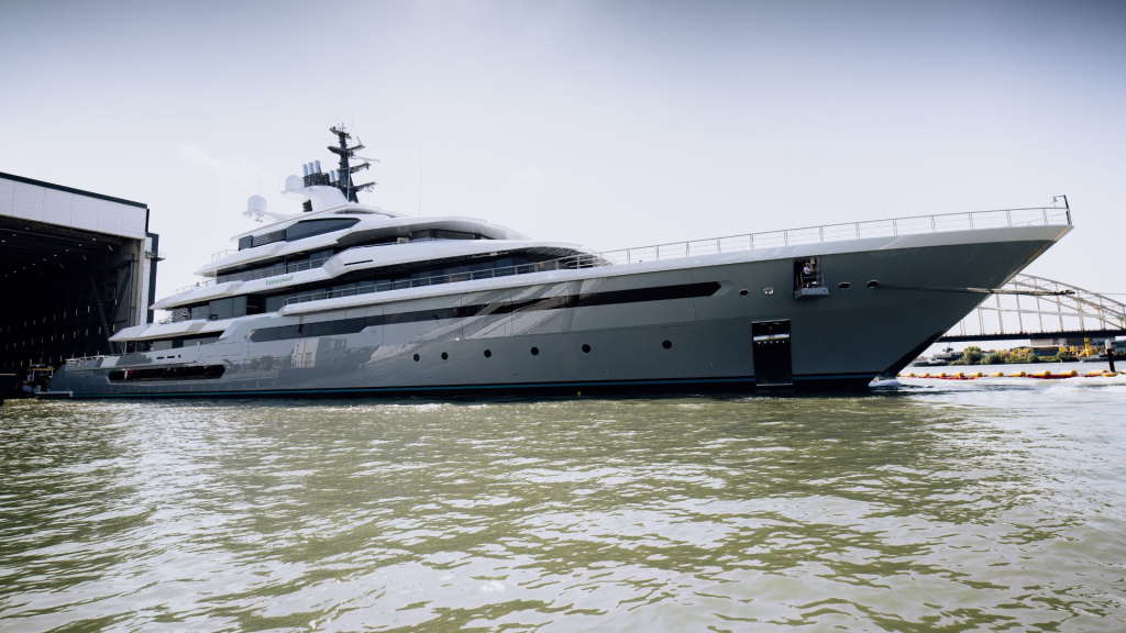Oceanco Leviathan New 111m Superyacht Debuts at Sea 3