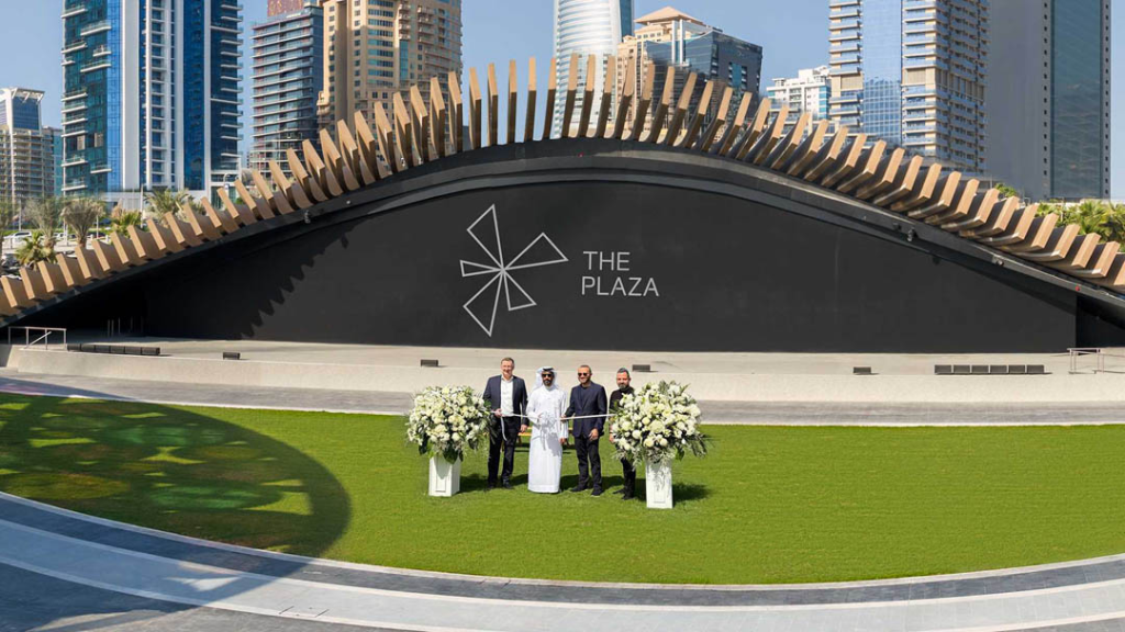 The Plaza Uptown Dubai DMCC New Open - Air Events Hub - Ribbon Cutting - Luxe Gulf Magazine